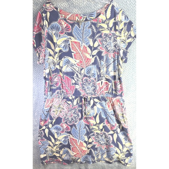 Talbots Tops - T by Talbots Womens 3XP Drawstring Waist Cap Sleeve Floral Dress Cabincore Boho